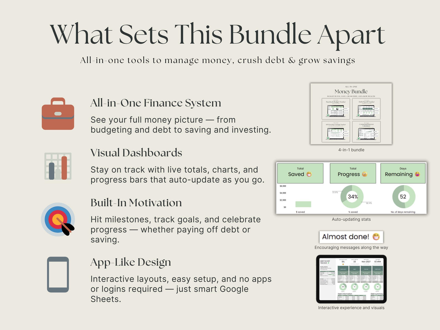 All-in-One Money Bundle – Budget, Save & Pay Off Debt