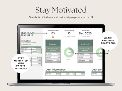 Free Debt Payoff Tracker (Lite Edition) | Google Sheets Template | Debt Snowball Planner by Calculatify