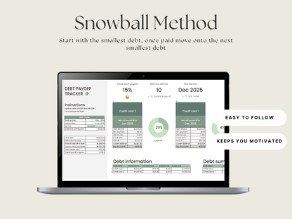 Free Debt Payoff Tracker (Lite Edition) | Google Sheets Template | Debt Snowball Planner by Calculatify