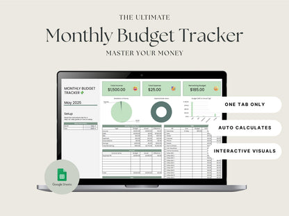 Budget & Debt Tracker Bundle – Monthly Tracker + Payoff Tool