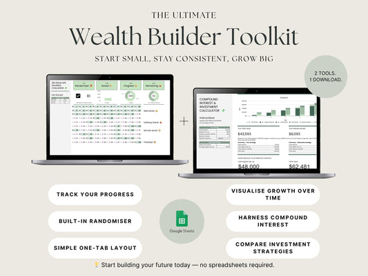 Wealth Builder Toolkit – Savings Challenge + Compound Interest