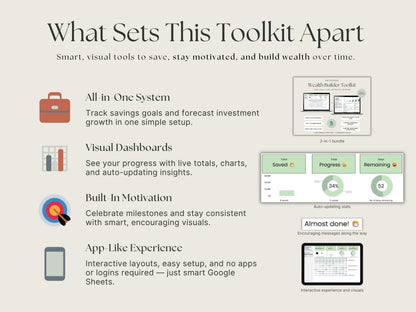 Wealth Builder Toolkit – Savings Challenge + Compound Interest