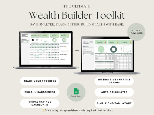 Money Tracker Bundle – 100 Envelope + Monthly Budget Planner