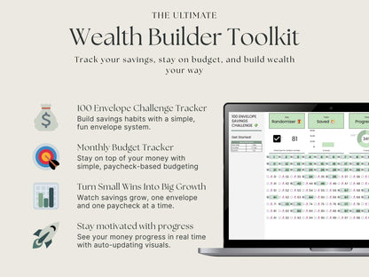 Money Tracker Bundle – 100 Envelope + Monthly Budget Planner