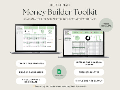 Money Builder Bundle – 100 Envelope + Paycheck Budget Tracker