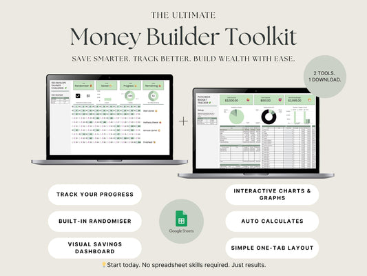Money Builder Bundle – 100 Envelope + Paycheck Budget Tracker