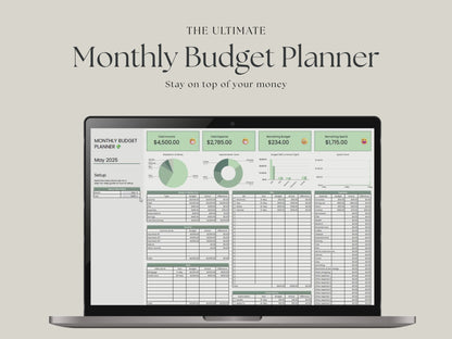 Monthly Budget Planner – Google Sheets Budget Tracker