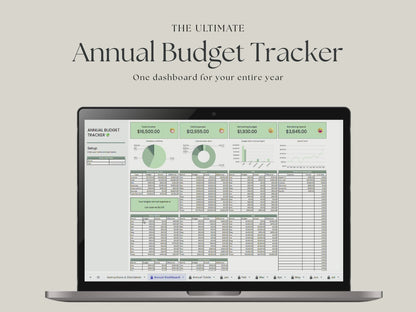 Annual Budget Tracker – Google Sheets Budget Tracker