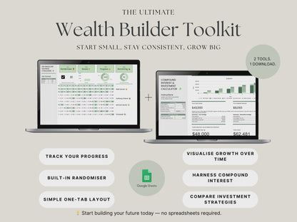 Wealth Builder Toolkit – Savings Challenge + Compound Interest