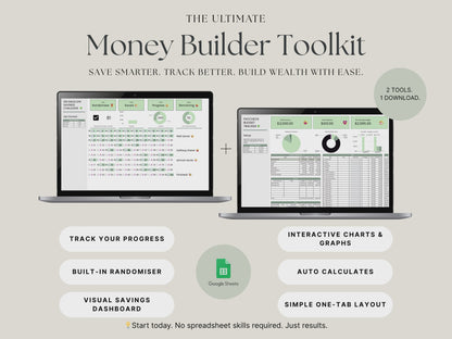 Money Builder Bundle – 100 Envelope + Paycheck Budget Tracker